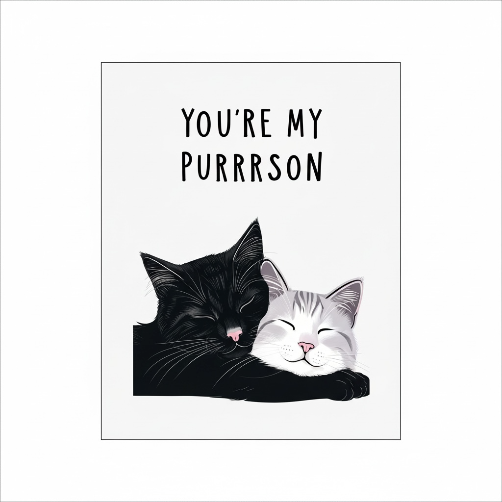 You Are My Purrrson – Handmade Cat Card