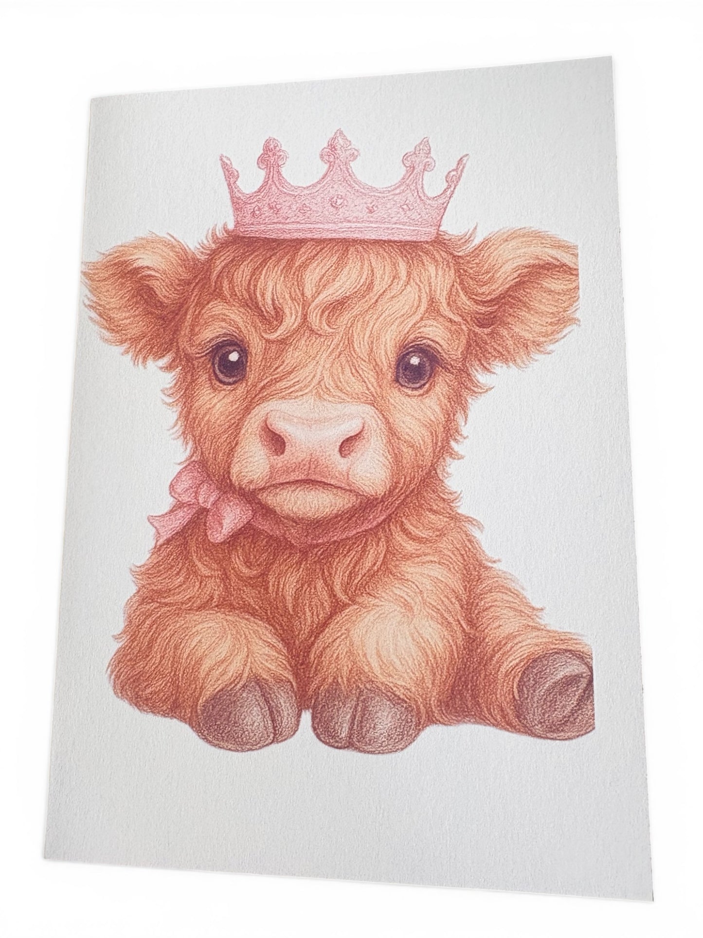 Baby Highland Cow Cards – Set of 4 A5 Designs | Handmade
