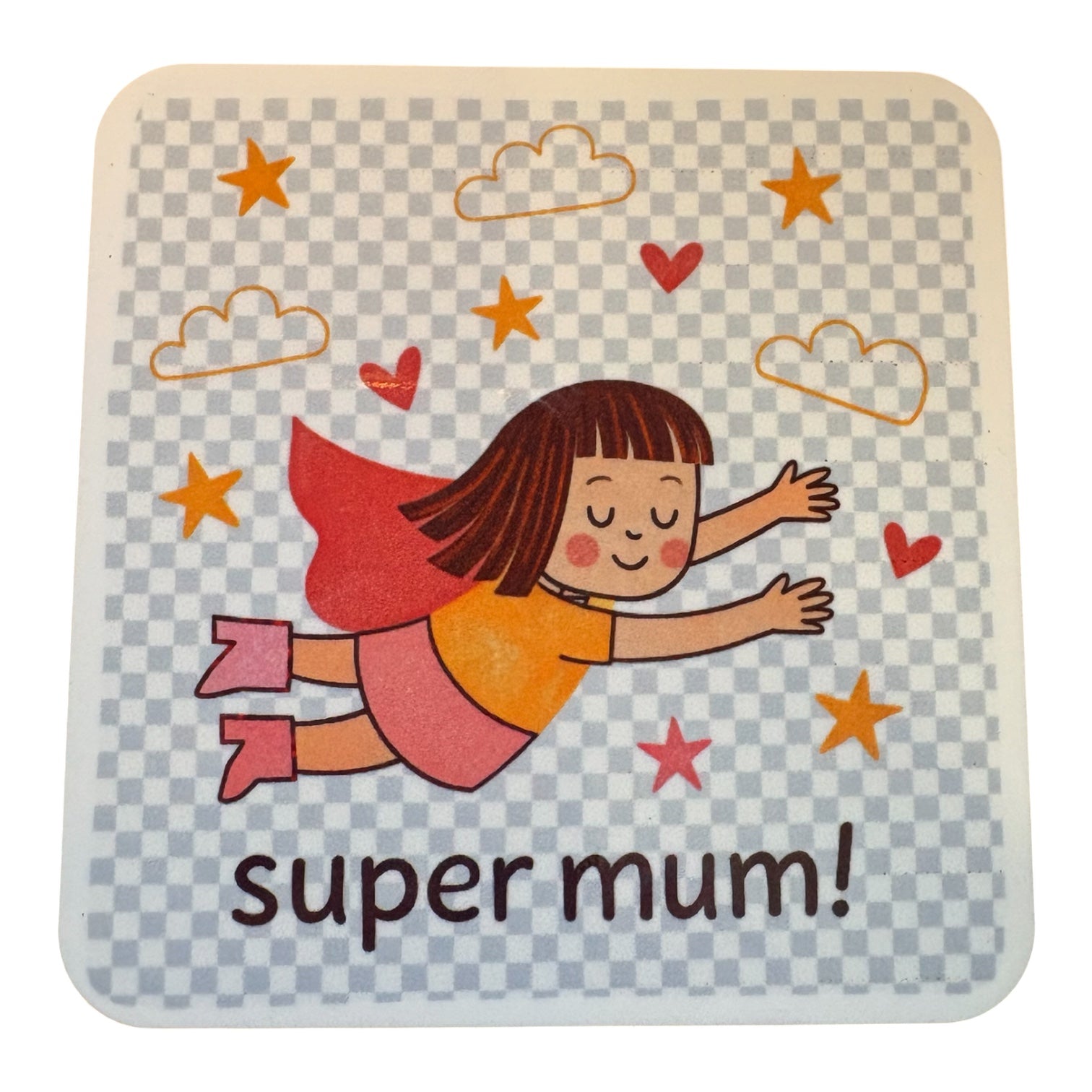 Super Mum Cork-Backed Coaster