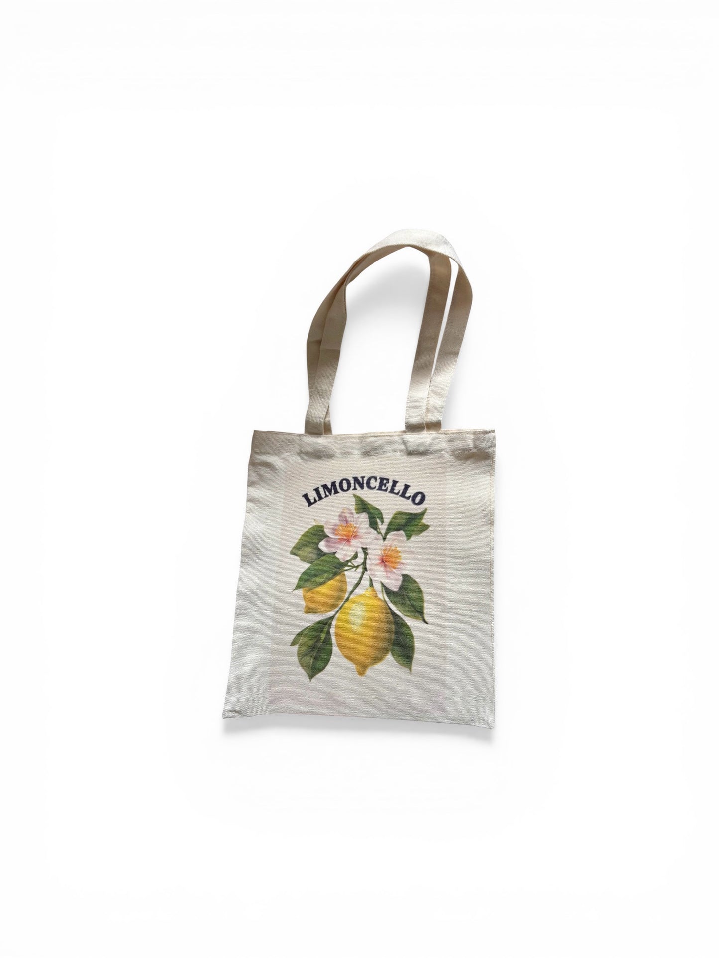 Limoncello Tote Bag | Retro Lemon Print Reusable Shopping Bag