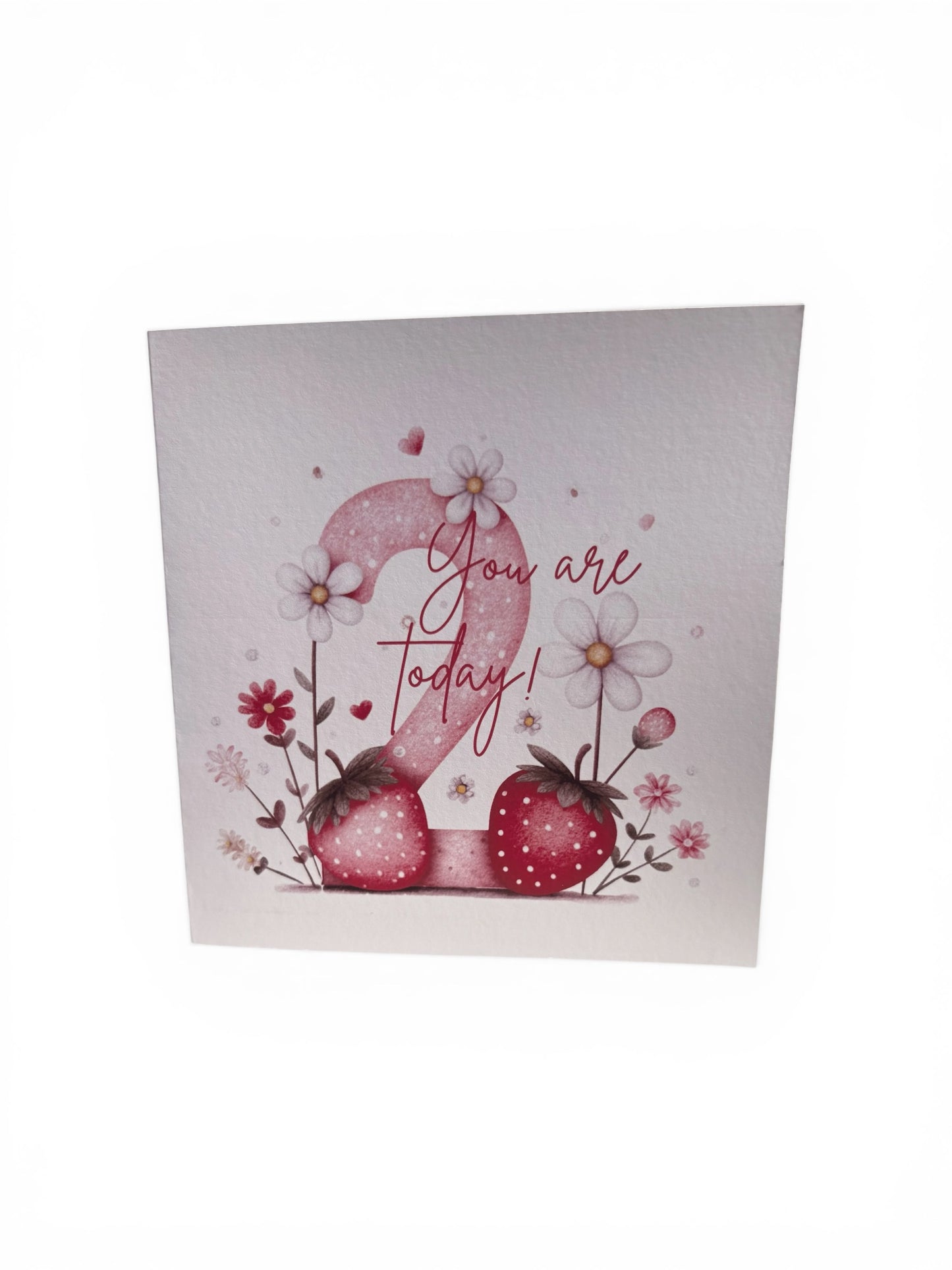 Personalised Strawberry Number Birthday Card | Ages 1–9