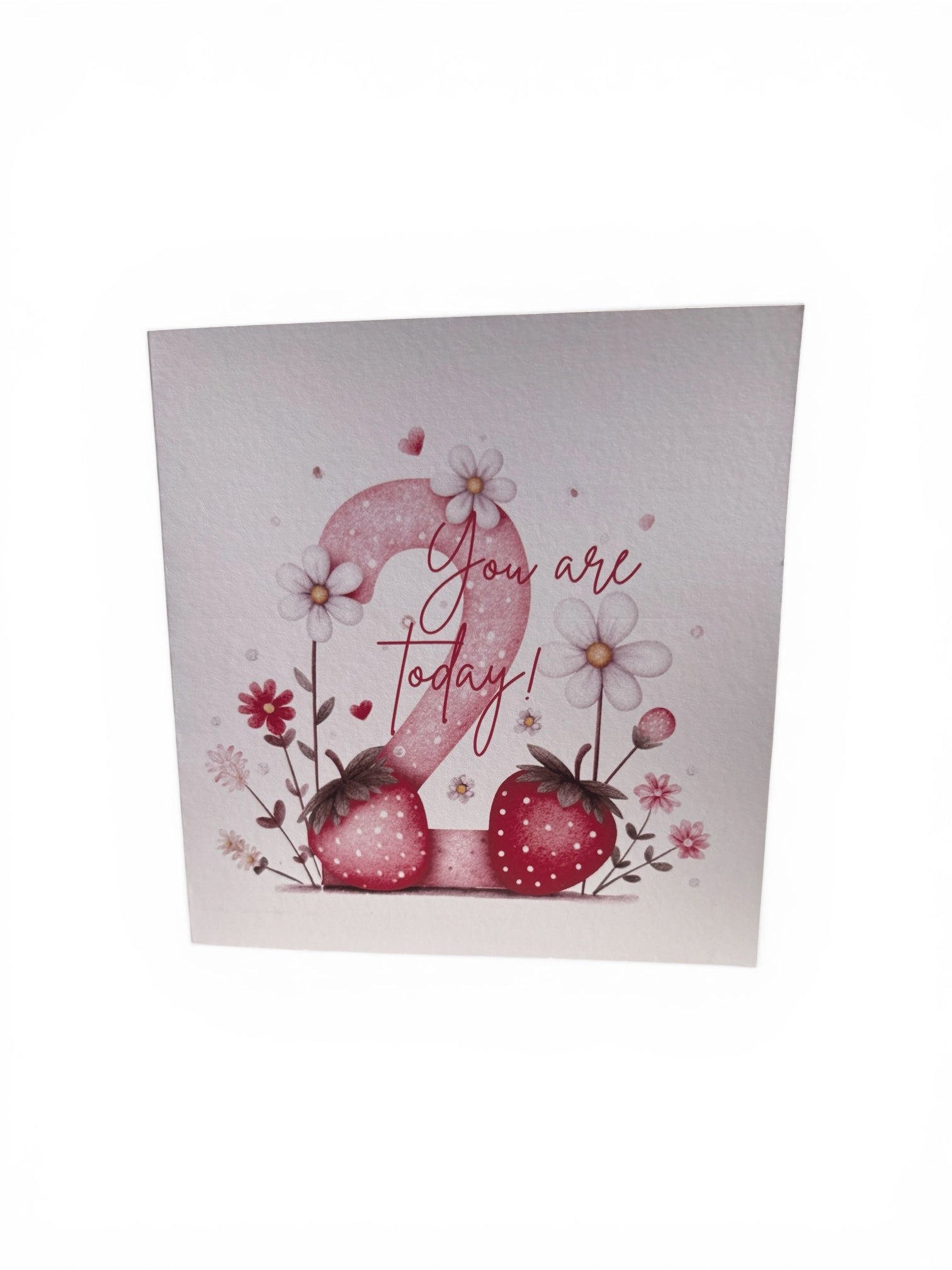 Personalised Strawberry Number Birthday Card | Ages 1–9