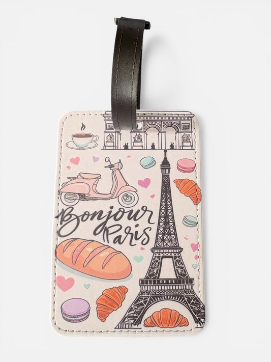 Paris Macaron Luggage Tag – French Patisserie Travel Accessory