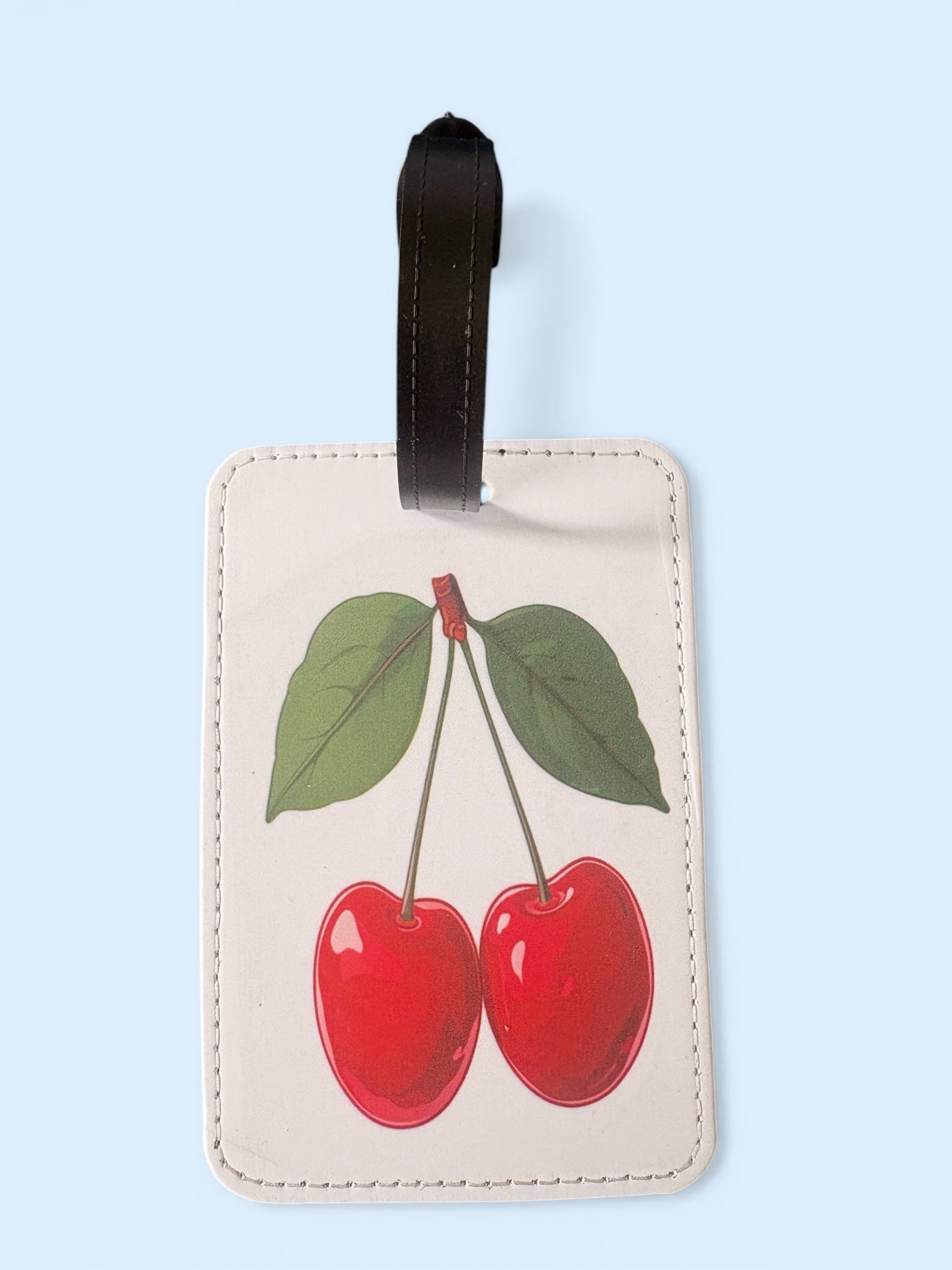 Cherry Luggage Tag – Cute Fruit Design Travel Accessory