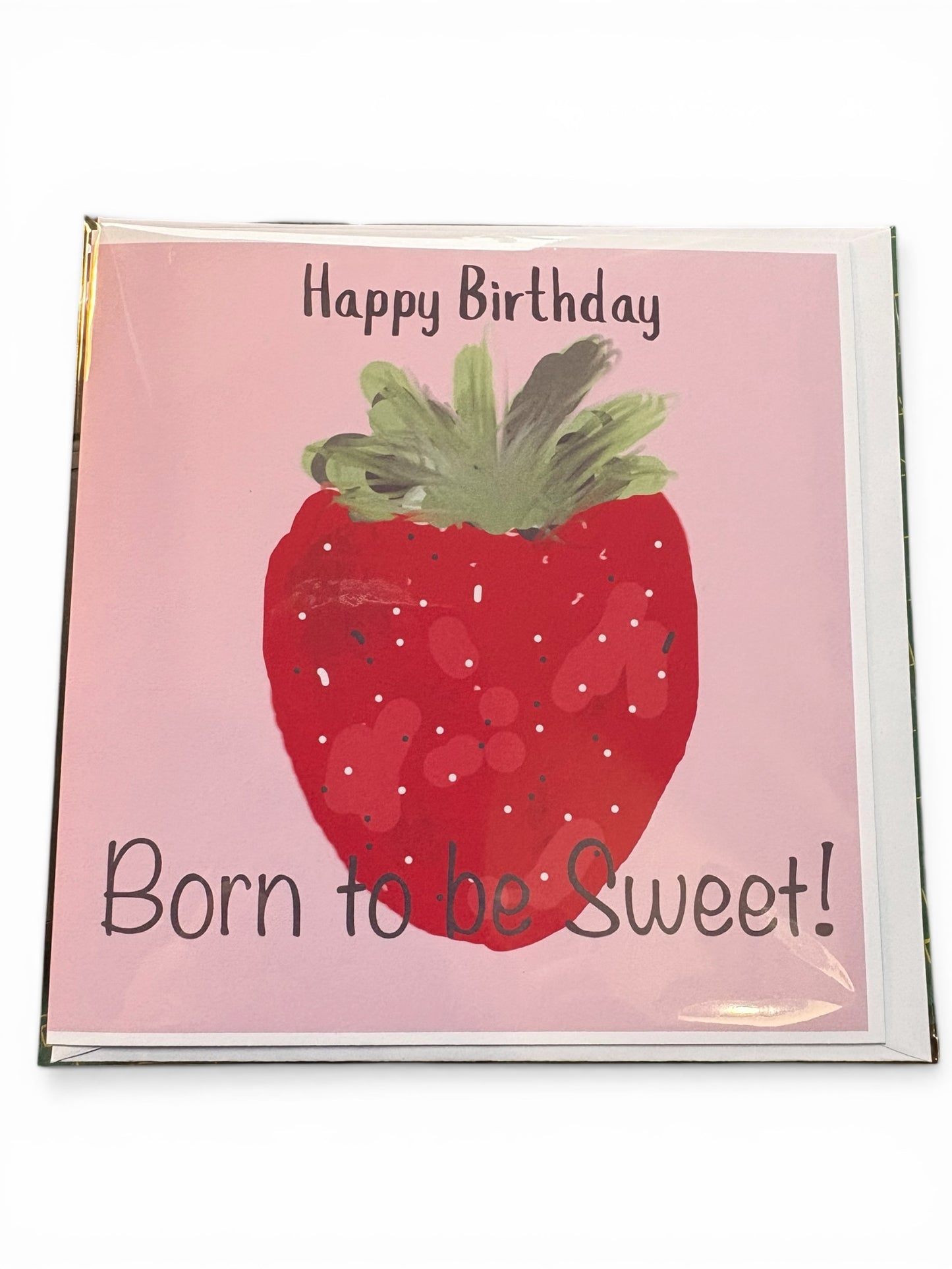 Handmade Strawberry Birthday Card – Born to Be Cute
