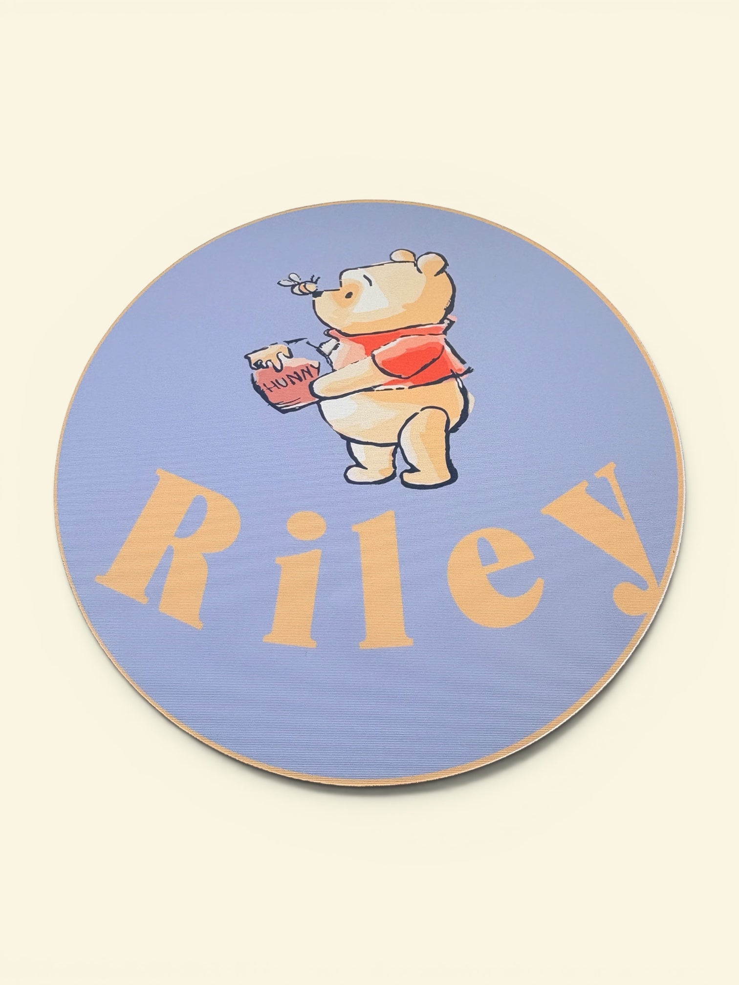 Personalised Fabric Children's Nursery Wall Decal – 18cm Round