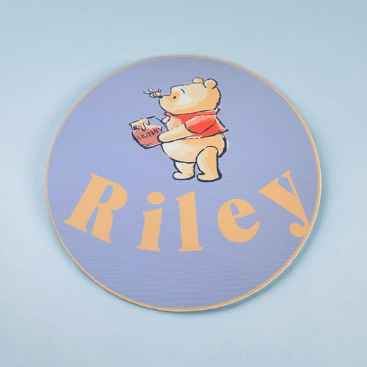 Personalised Fabric Children's Nursery Wall Decal – 18cm Round