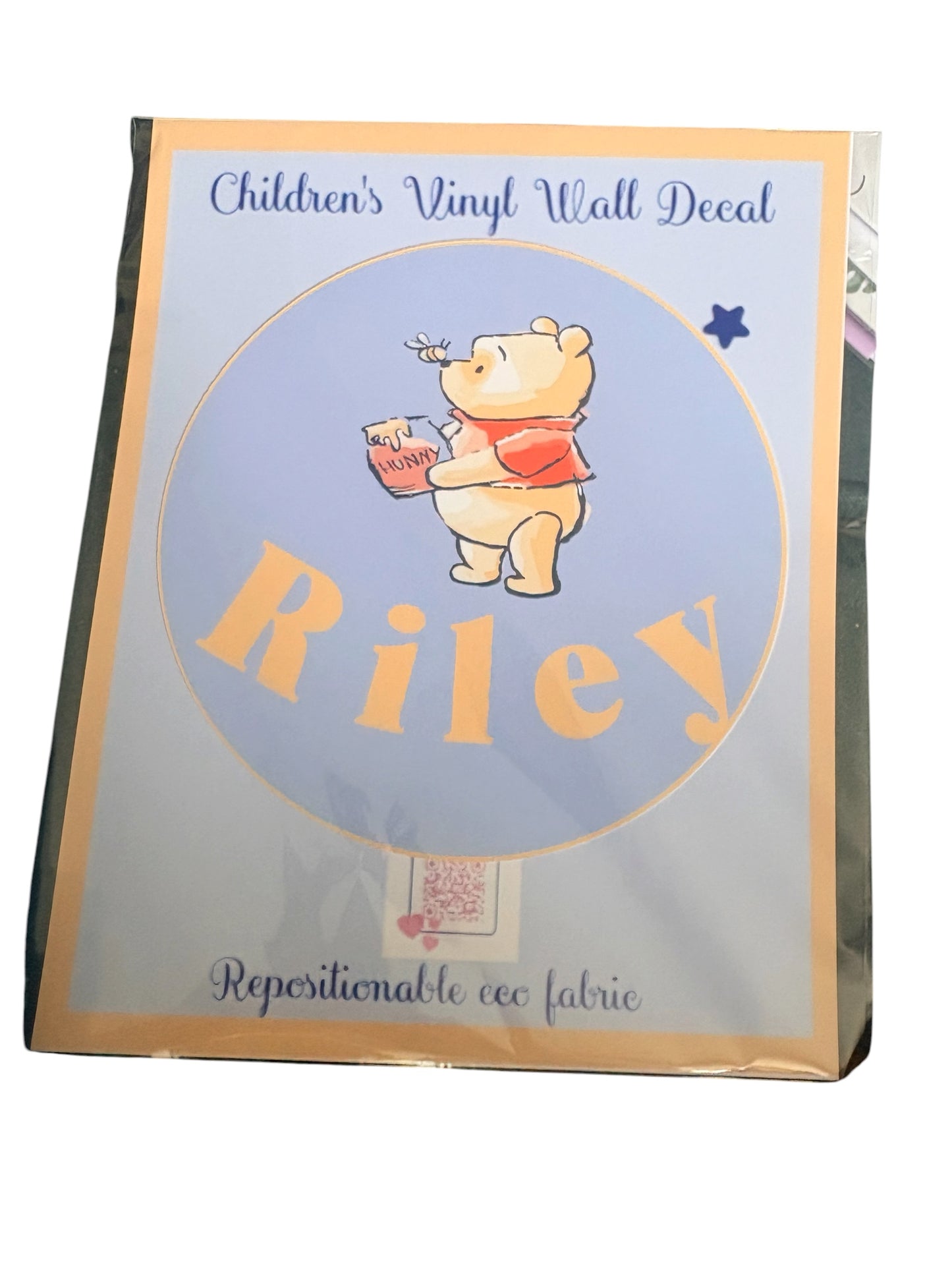 Personalised Fabric Children's Nursery Wall Decal – 18cm Round