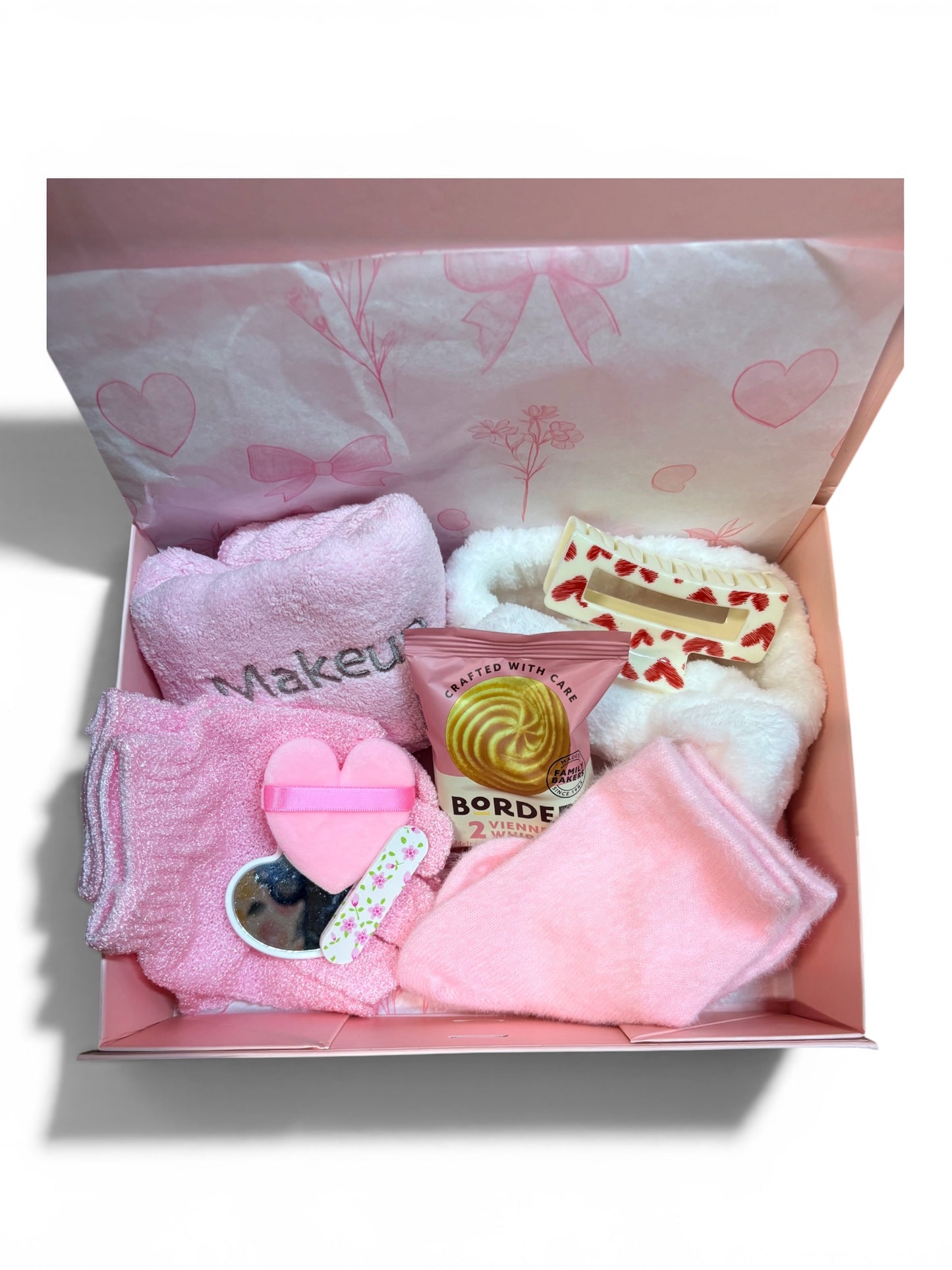 Personalised Pamper Gift Box | Pink Glitter Luxury Self-Care Set