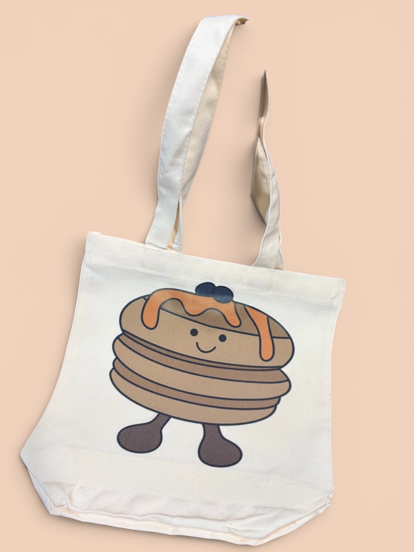 Fluffy Pancakes Zip Tote Bag | Personalised Option Available