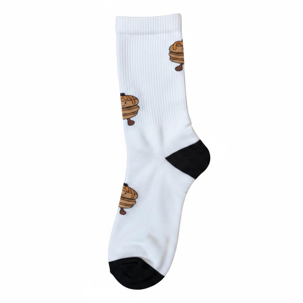 Fluffy Pancake Stack Plushie Socks | Size 4-7 | Soft & Comfortable