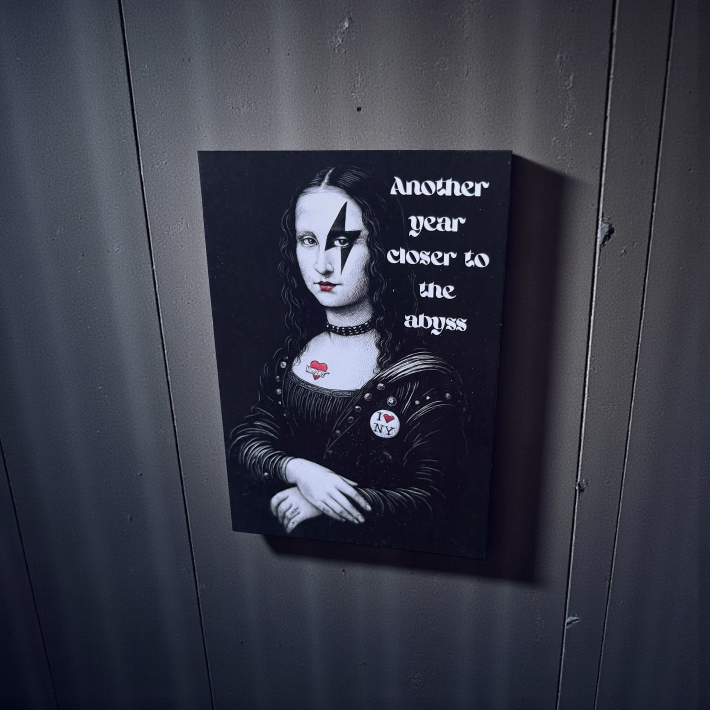 Another Year Closer to the Abyss A5 Gothic Art Card | Tattooed Lady Design