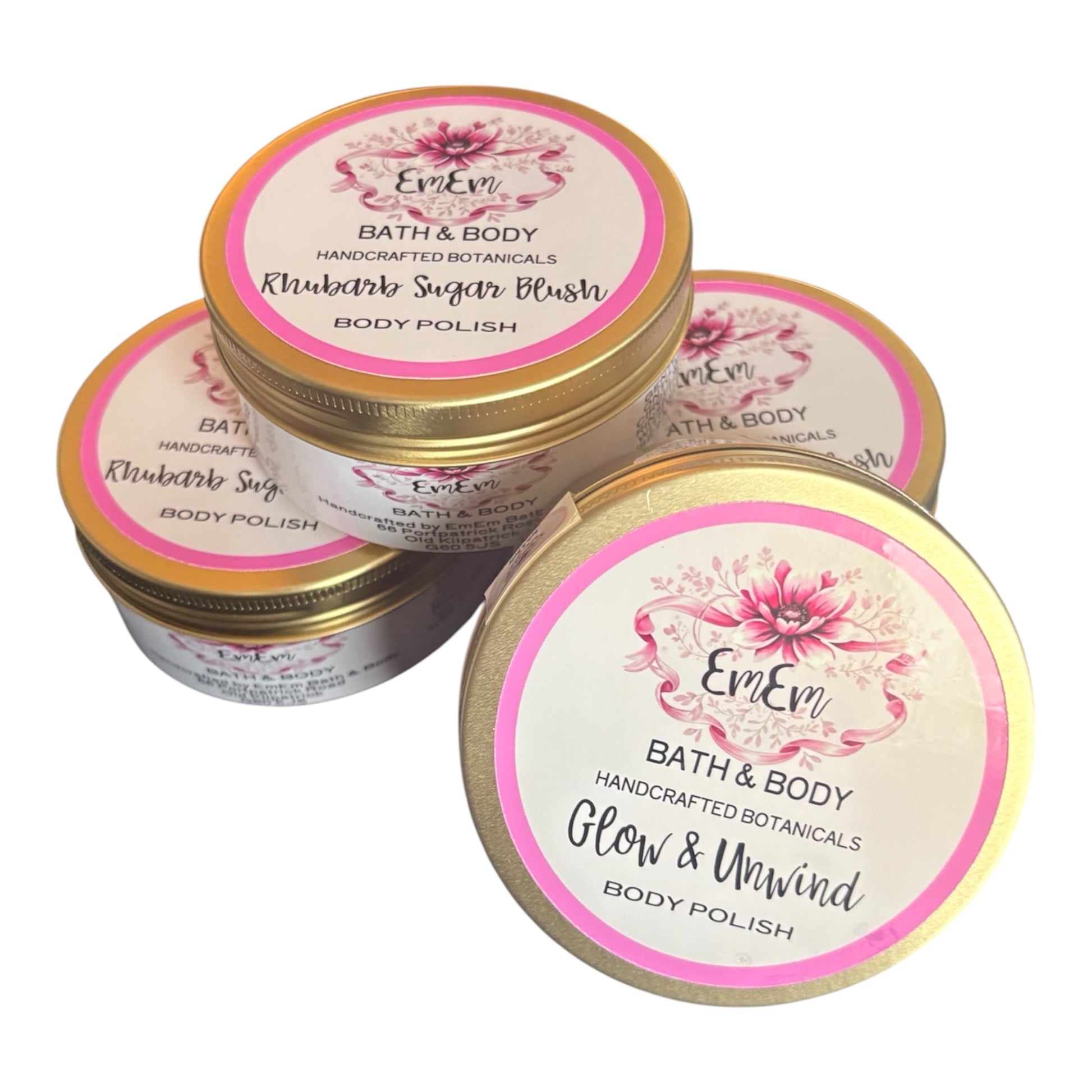 Rhubarb Sugar Blush – Handmade Sugar Scrub 250ml