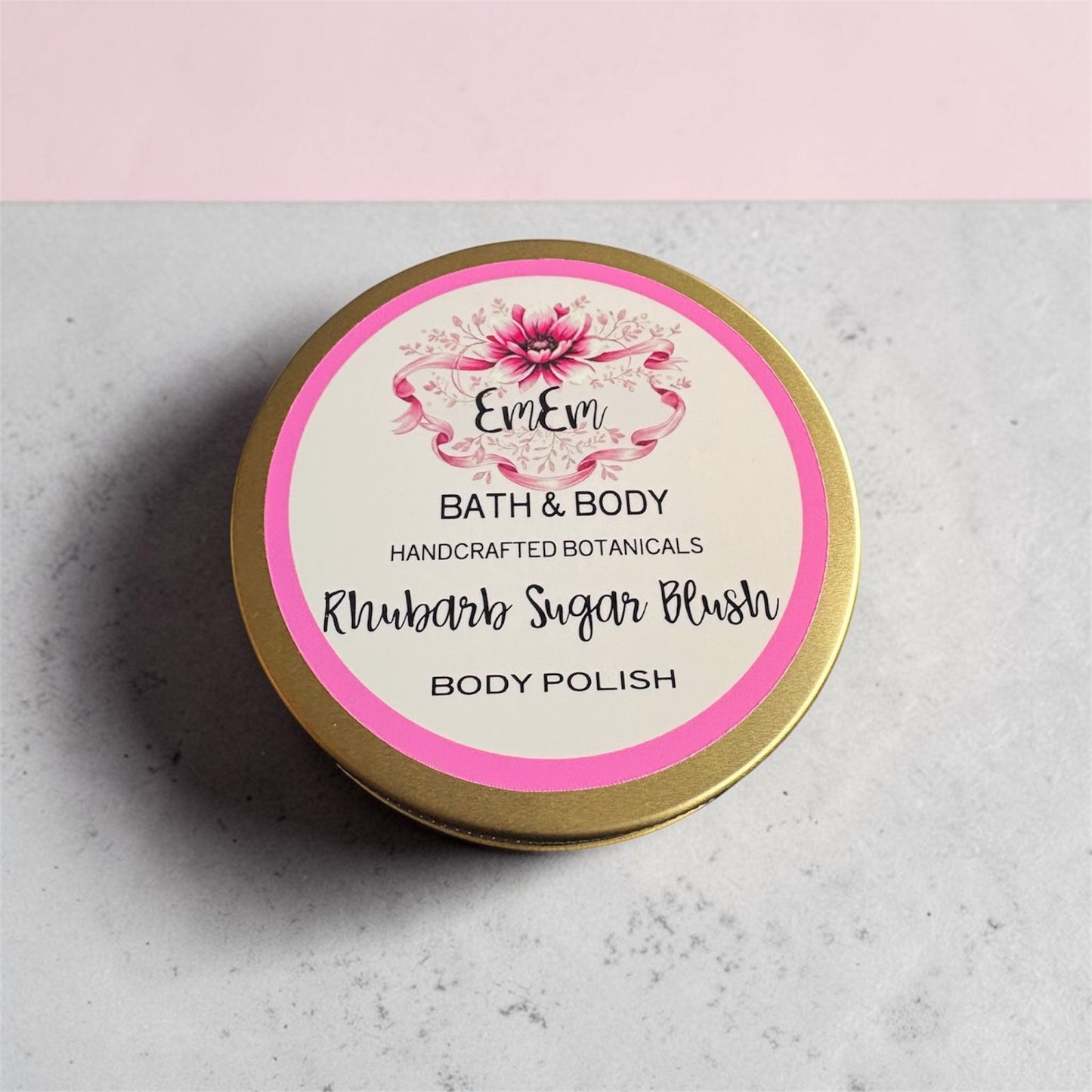 Rhubarb Sugar Blush – Handmade Sugar Scrub 250ml