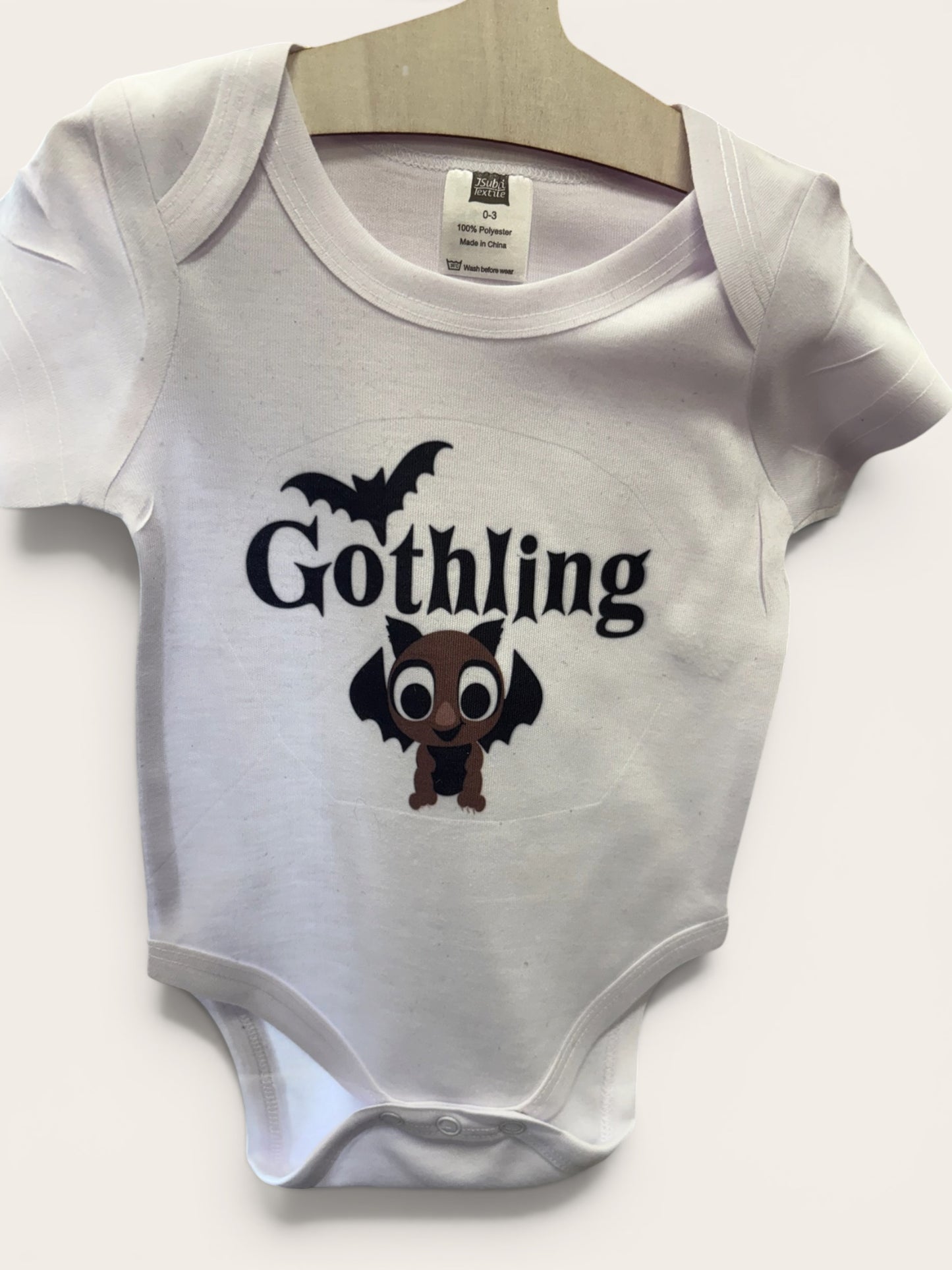 Baby Gothling Gift Set | Baby Grow, Bib & Socks | Gothic Baby Gift