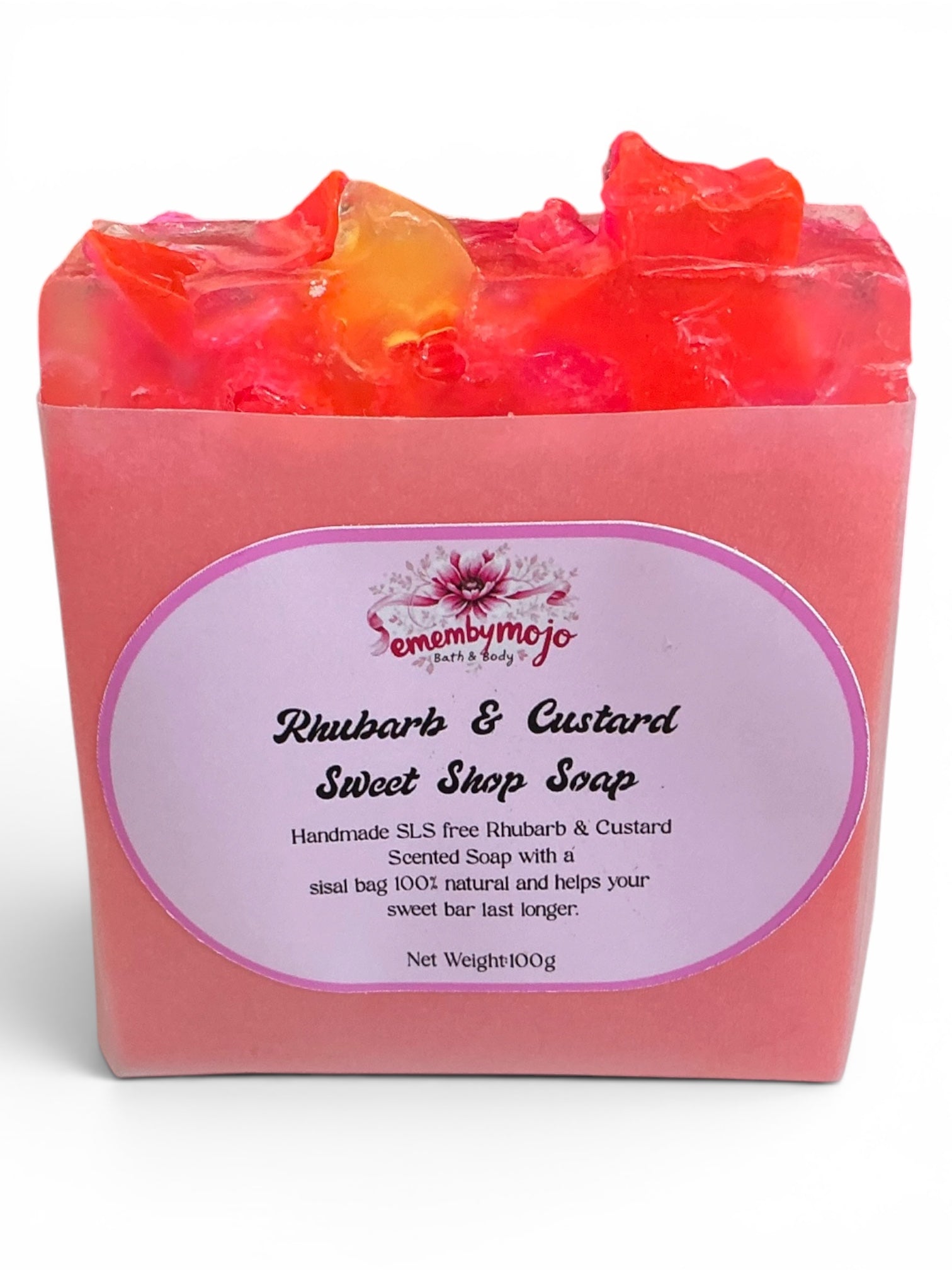 Rhubarb & Custard Sweet Shop Soap | Handmade Bar ~100g
