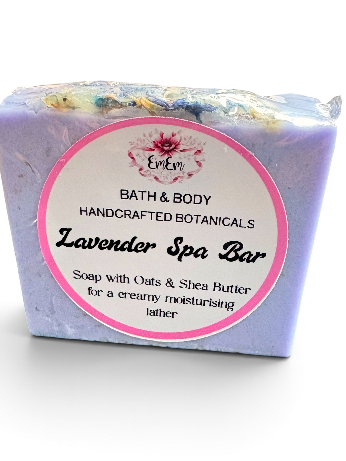 Lavender Spa Bar | Handmade Soap with Lemon, Shea Butter & Oats | 100g