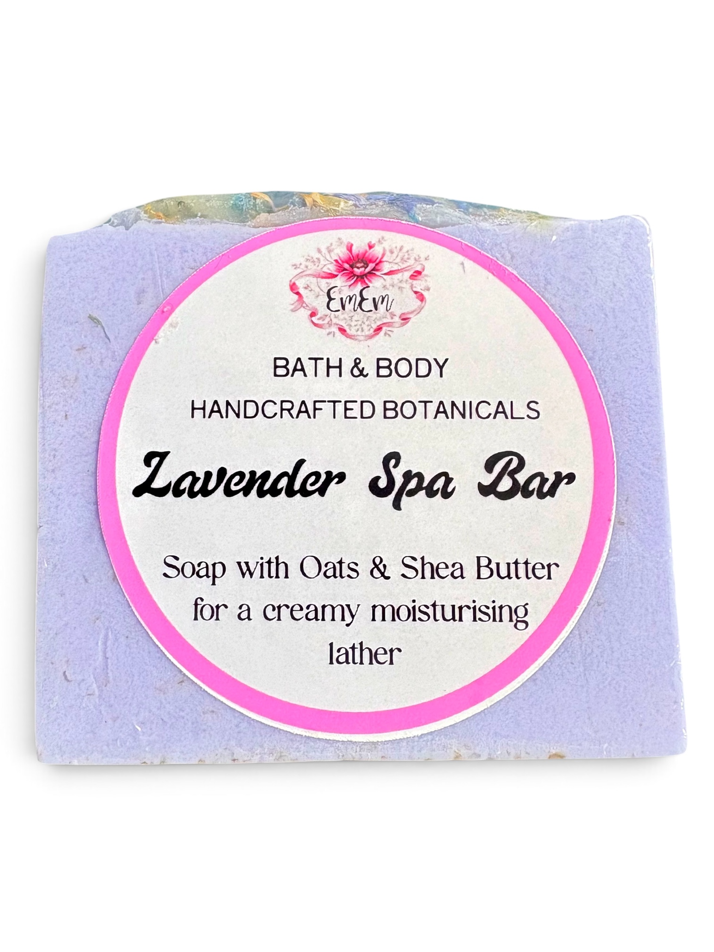 Lavender Spa Bar | Handmade Soap with Lemon, Shea Butter & Oats | 100g