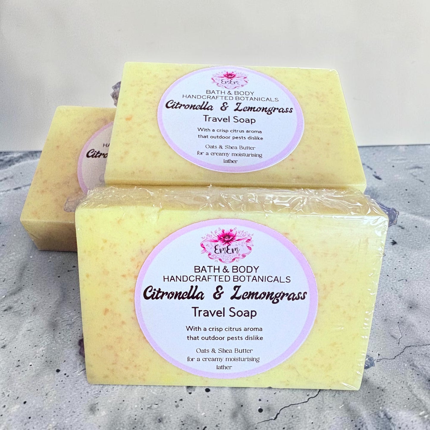 Citronella & Lemongrass Travel Soap | Shea Butter & Oats | 100g