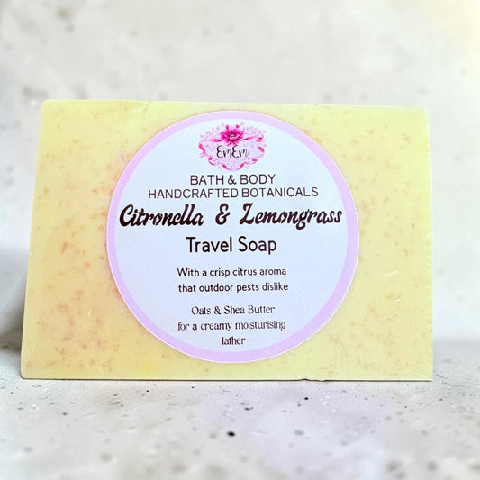 Citronella & Lemongrass Travel Soap | Shea Butter & Oats | 100g