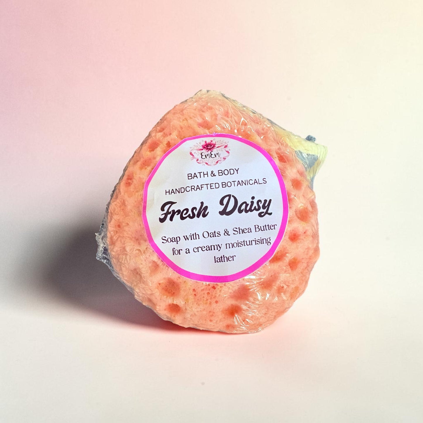Sweet Bubbles – Handmade Shea Butter & Oat Soap Sponge | Marshmallow & Candy Floss