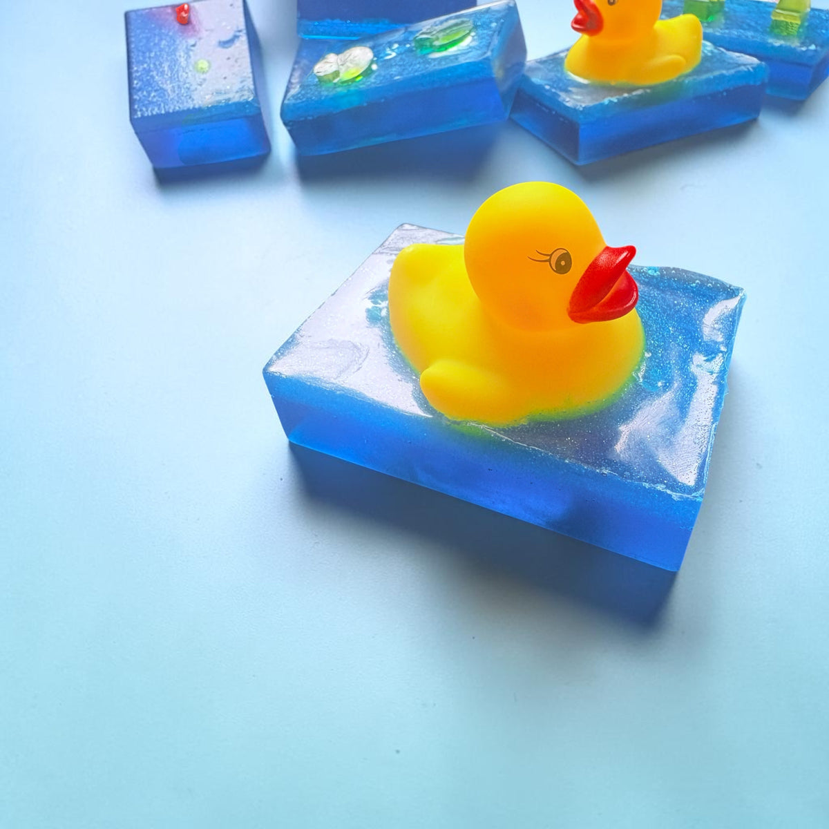 Emembymojo Strawberry Scented Kids Soap with Embedded Bath Duck – Handmade & SLS Free
