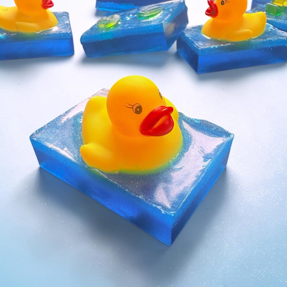 Emembymojo Strawberry Scented Kids Soap with Embedded Bath Duck – Handmade & SLS Free
