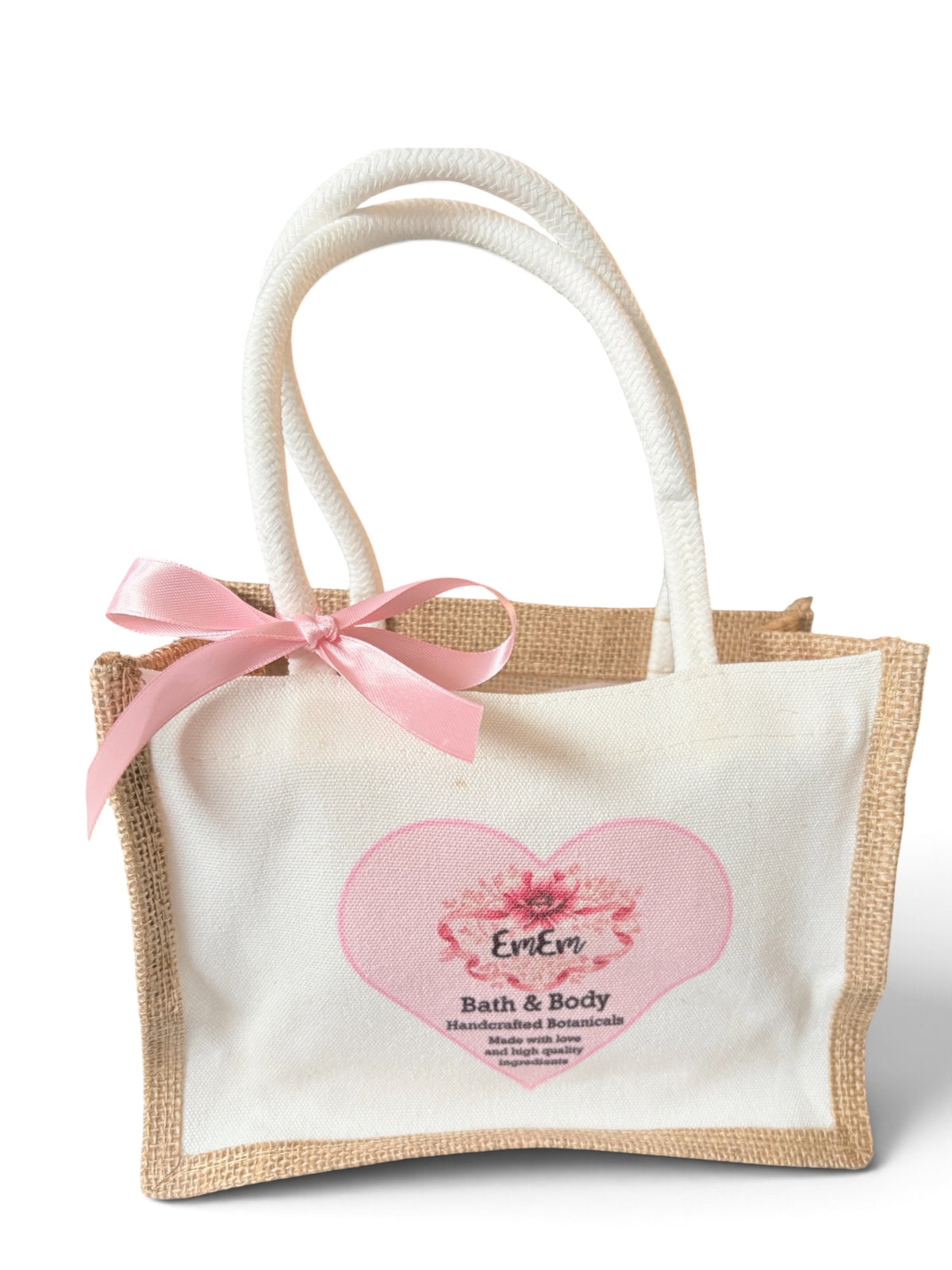 Rhubarb & Custard Gift Set | Handmade Body Scrub & Body Butter in Canvas Bag | 250ml Each