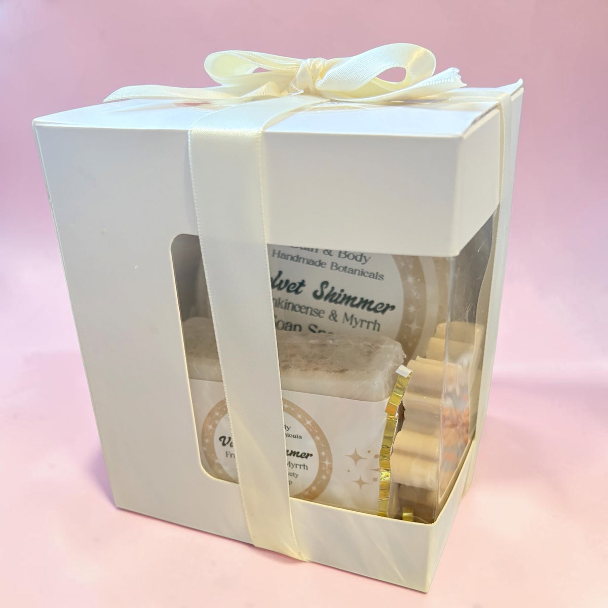 Velvet Shimmer Frankincense & Myrrh Soap Gift Box