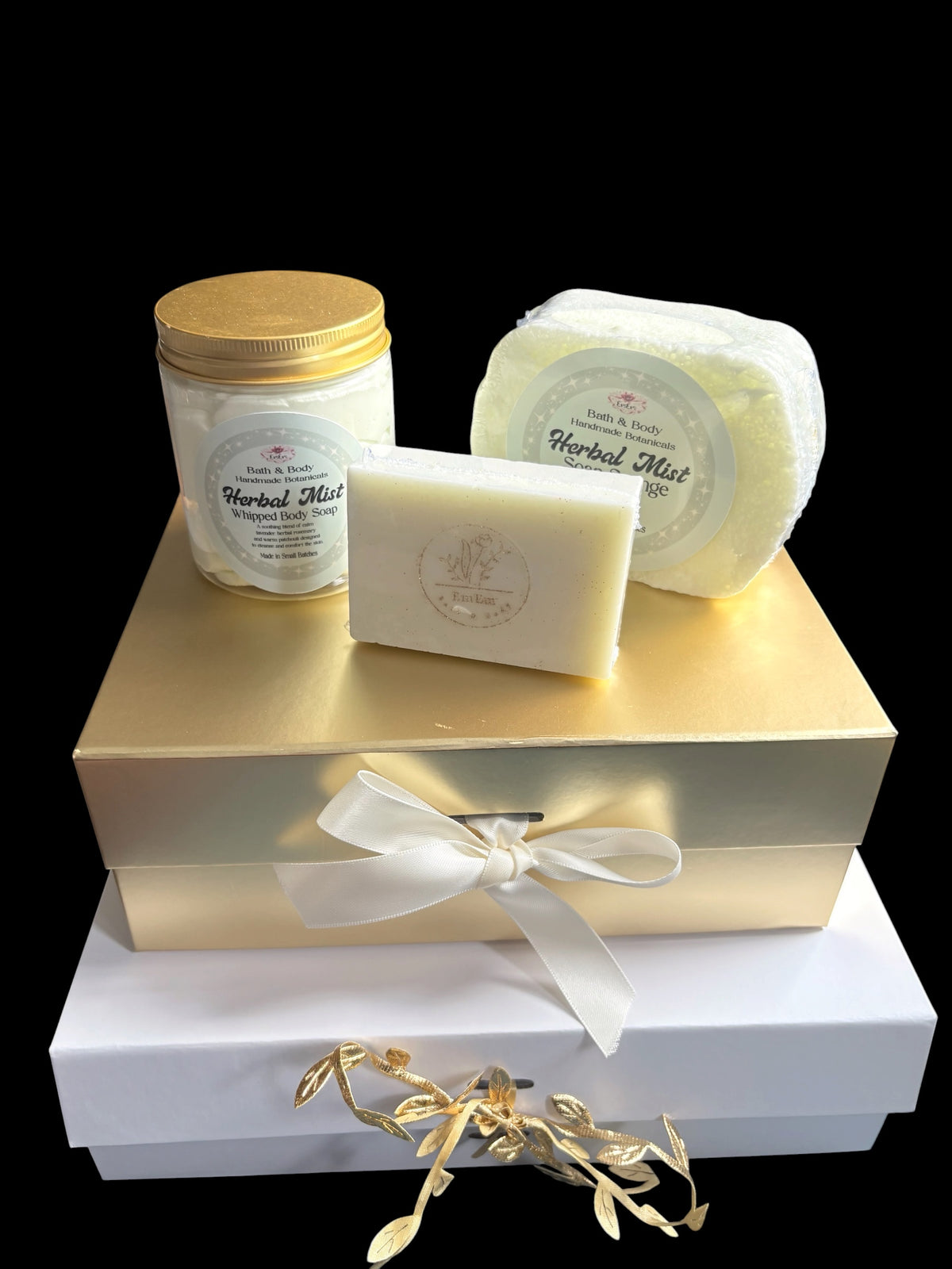 Herbal Mist Handmade Body Care Gift Box – Lavender, Rosemary & Patchouli