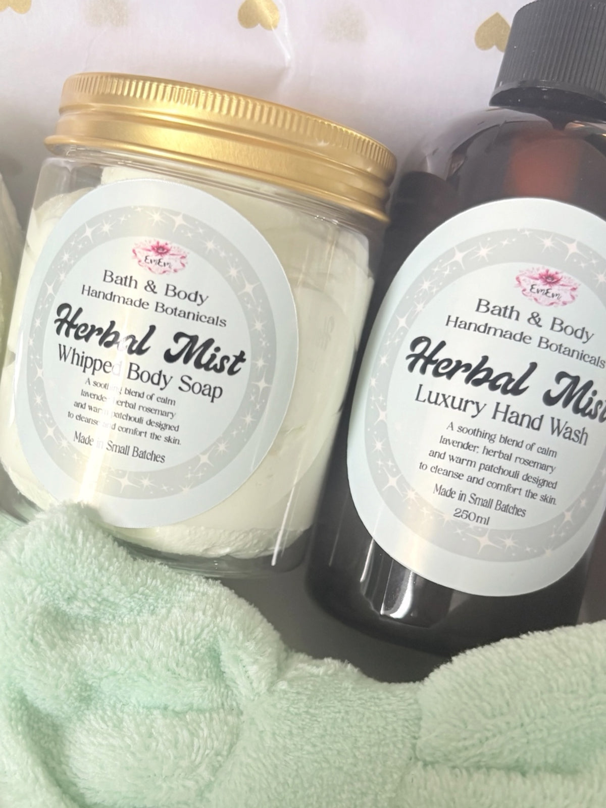 Herbal Mist Handmade Body Care Gift Box – Lavender, Rosemary & Patchouli
