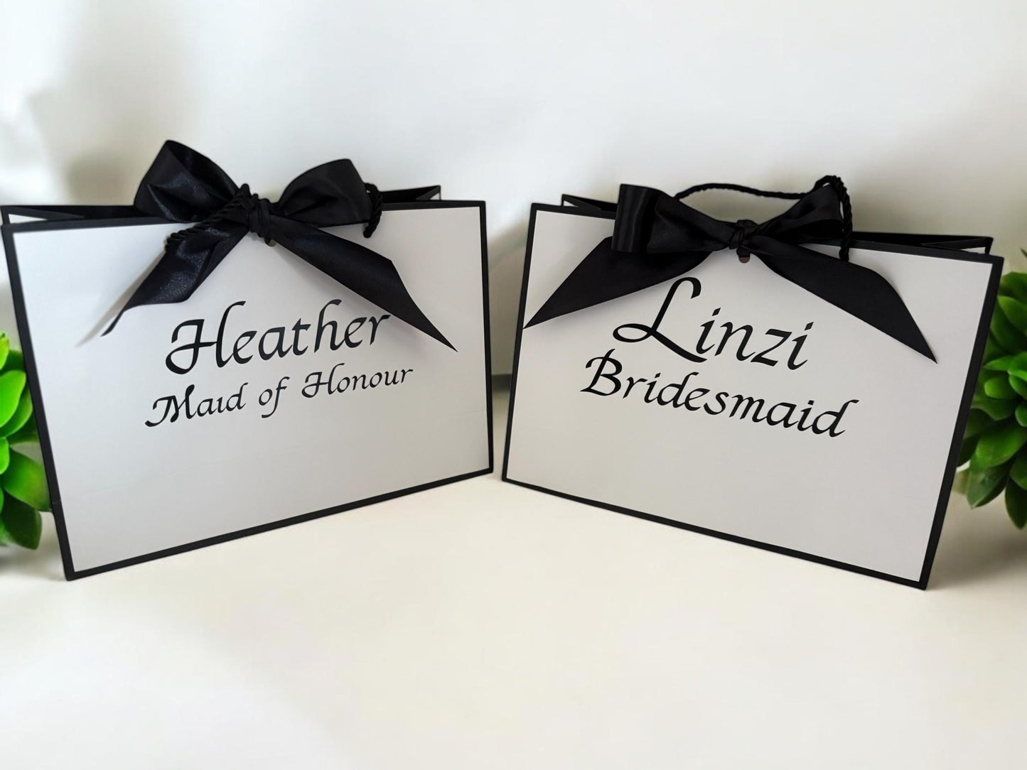 Bridal party personalised gift bags, perfect for Bridesmaids, flower girl and wedding party gifts, hen party, will you be my Bridesmaid