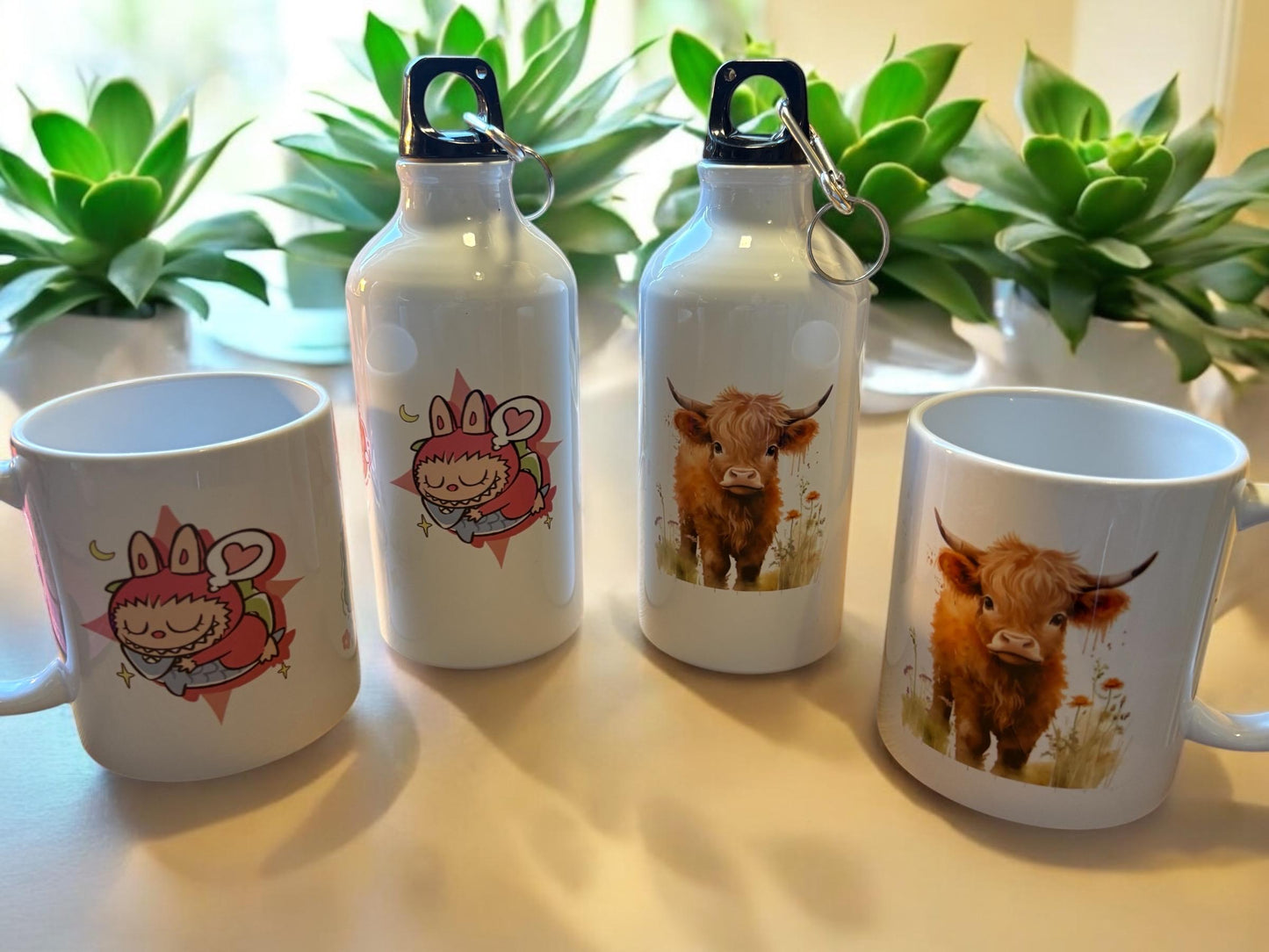 Highland Cow Mug - Baby Cow Watercolour Ceramic Coffee Cup