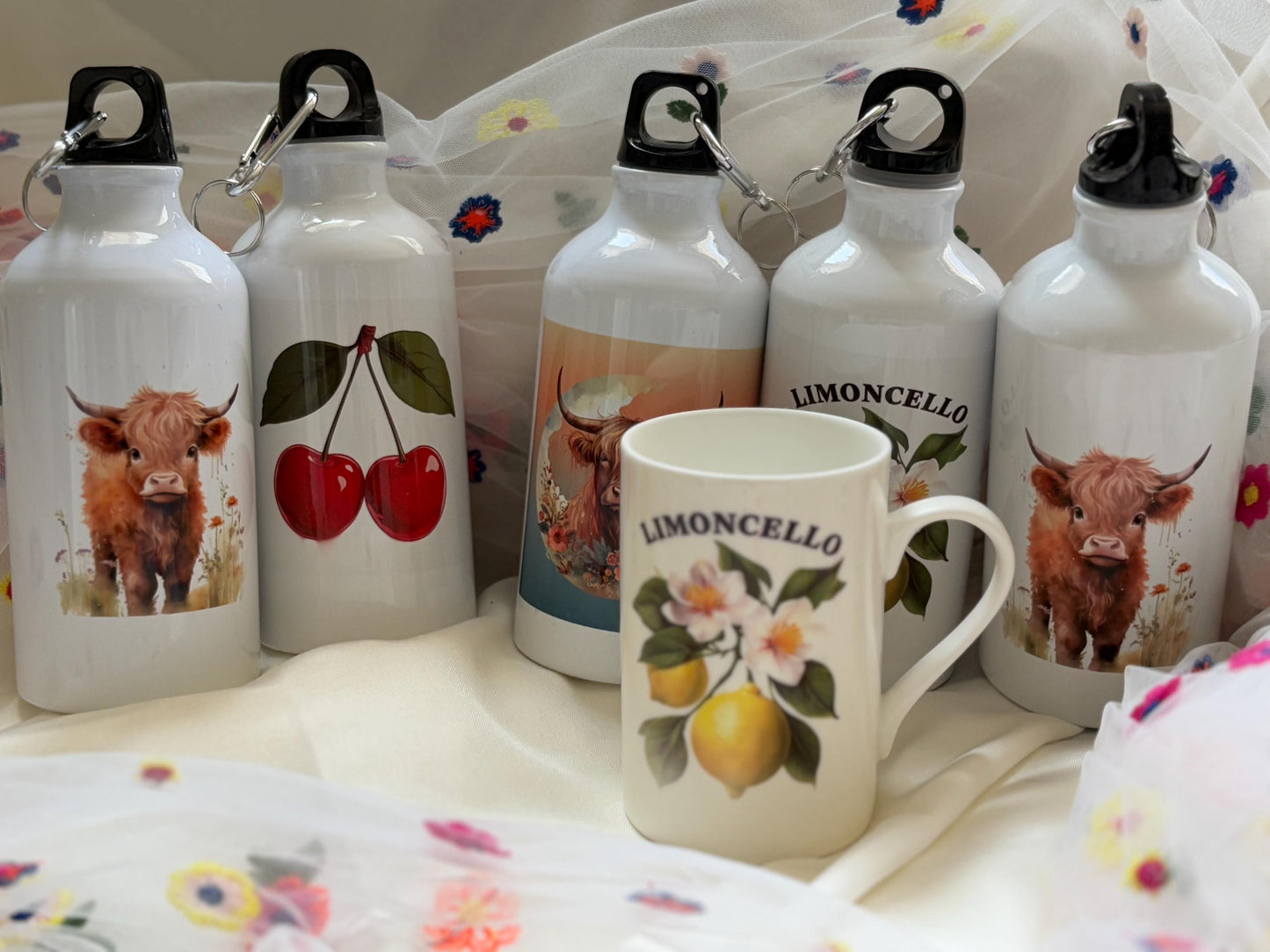 Limoncello Bone China Mug - Hand-Decorated Lemon Coffee Cup Gift