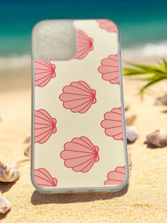 Pink Clam Shell Phone Case - Pastel Protective Cover for All Models