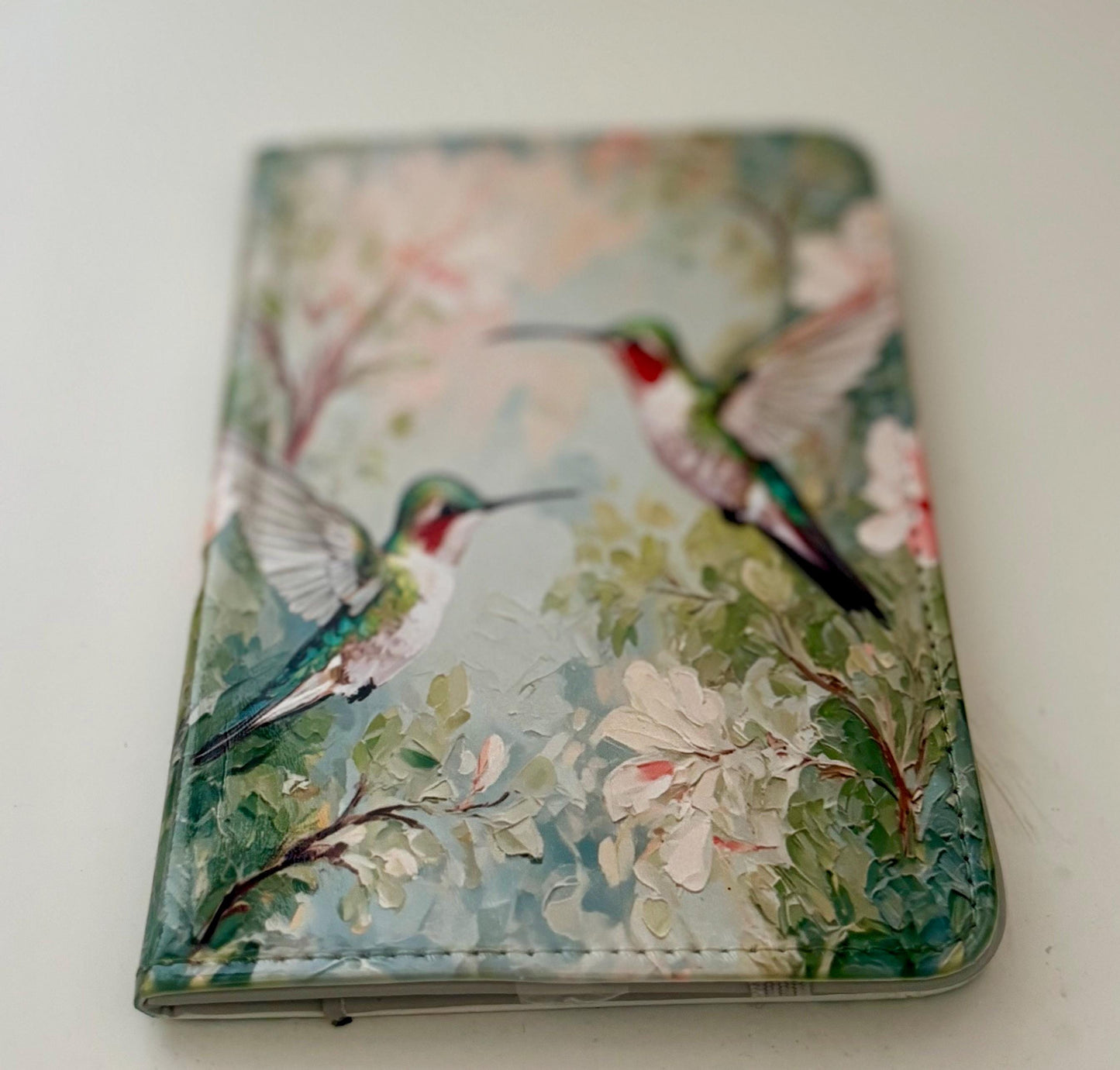 Hummingbird Passport Holder Set - Travel Wallet & Luggage Tag