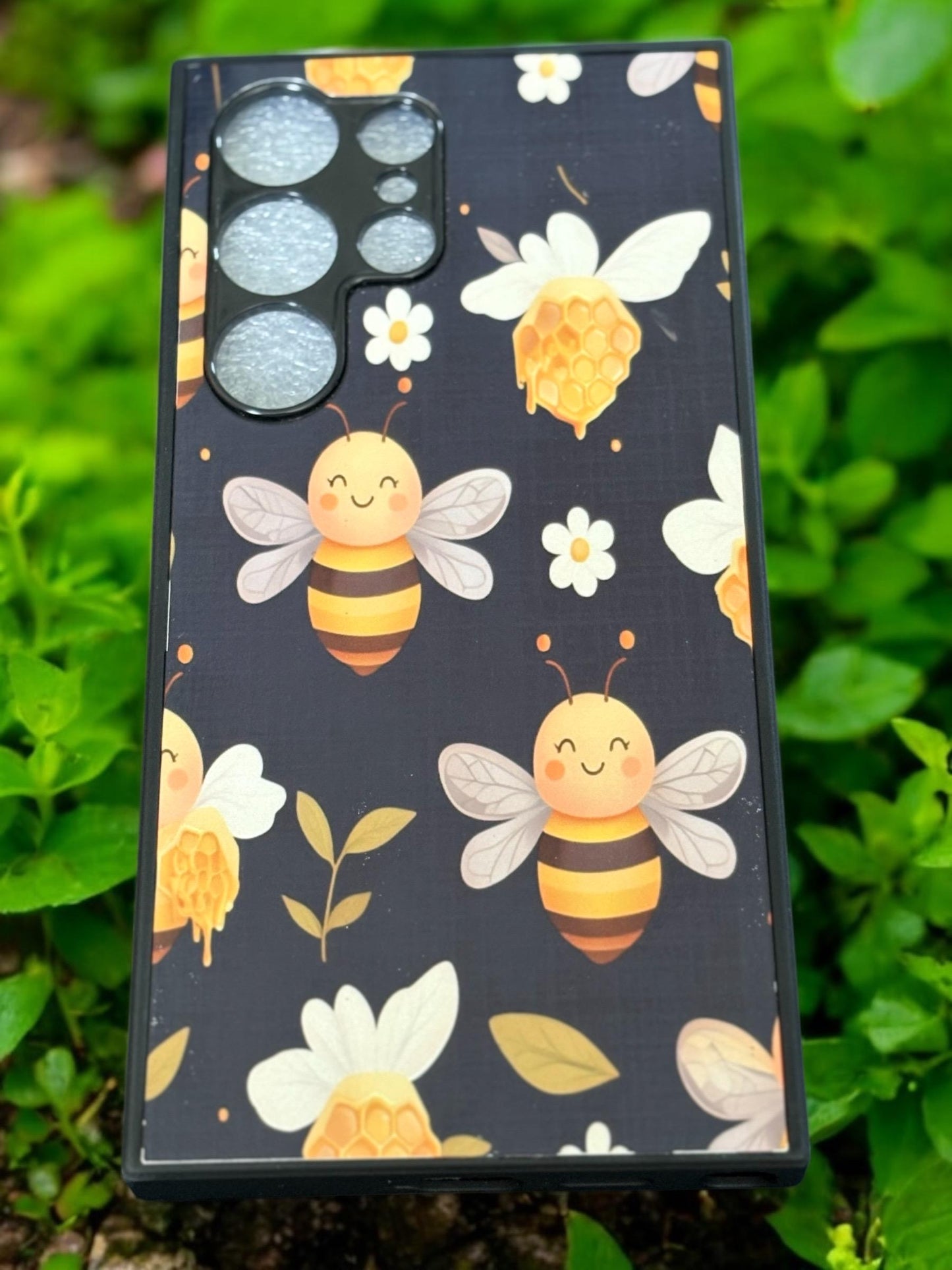 Bee and Honey Phone Case - Cute Glossy Protective Cover
