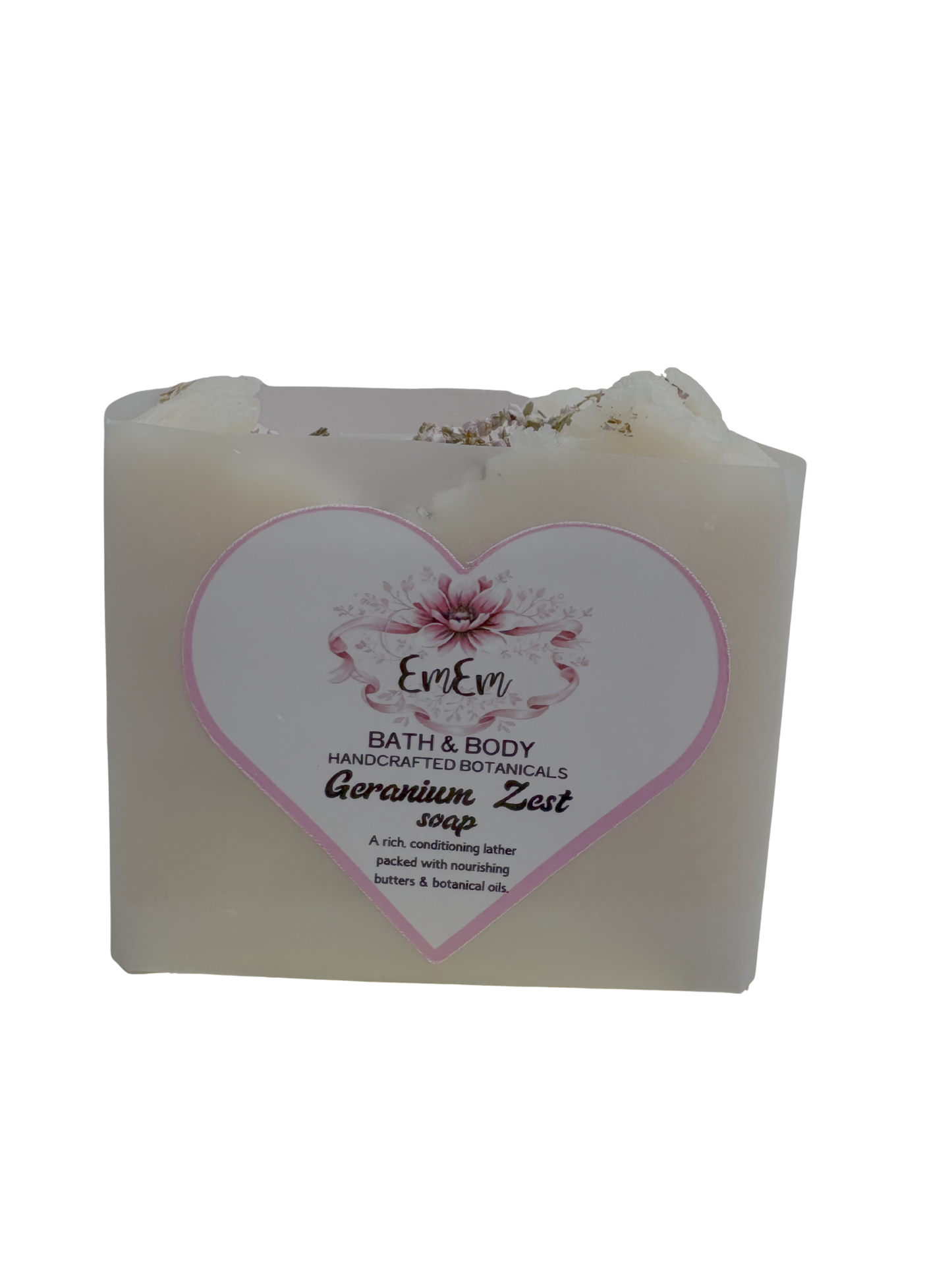 Botanical Geranium & Lemon Soap | Handmade Natural Soap with Essential Oils